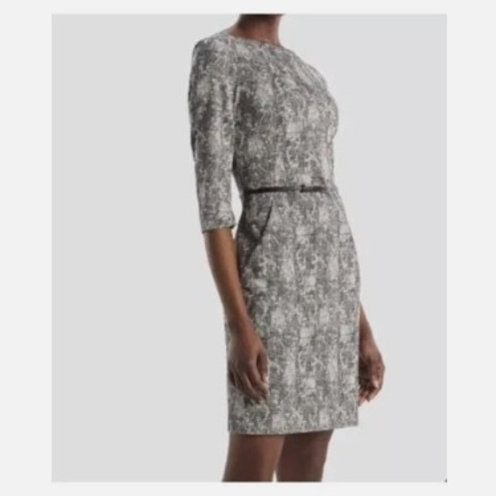 NEW MM. LAFLEUR The Etsuko Crackle Dress Women's Size 14 Workwear Pockets